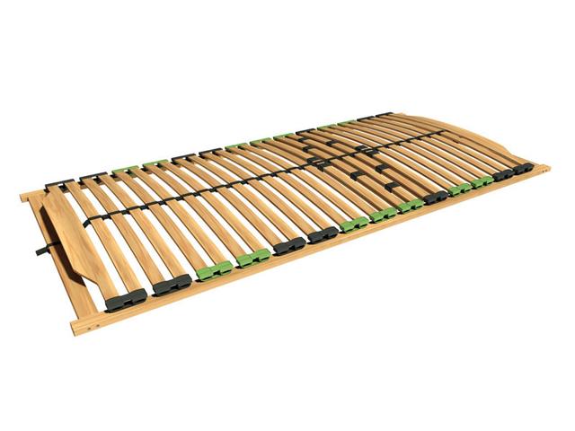 Ergo Comfort Slatted Base 90×200 cm – 28 Birch Slats, Adjustable Lumbar, 140 kg