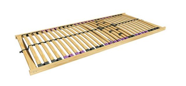 Ergo Flex Slatted Bed Base 80x200 cm – Adjustable Lumbar, 28 Birch Slats