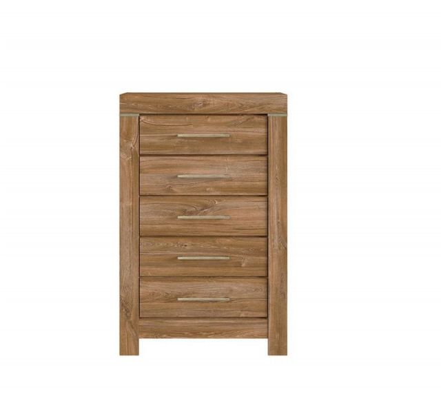 Gent Chest of Drawers — 5 Drawers, Soft-Close Runners & Scratch-Resistant Top, Stirling Oak