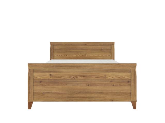 Bergen — Double Bed 160 × 200 cm | Golden Sibiu Larch | Tall Headboard