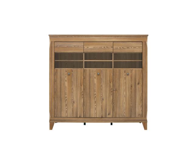 Bergen — 3-Door Display Cabinet with LED Lighting