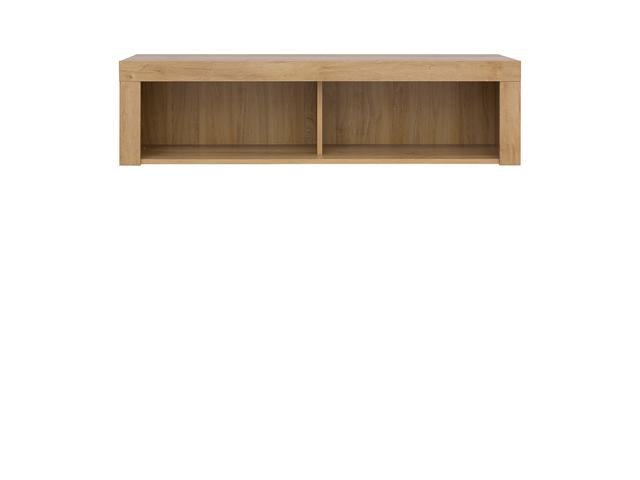 Balder Wall-Mounted Cabinet | Riviera Oak | 2 Open Shelves | 120×31.5 cm