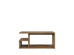Gato Coffee Table – Geometric Rectangular Living Room Table with Under-Top Storage | Stirling Oak | 100×50×45 cm