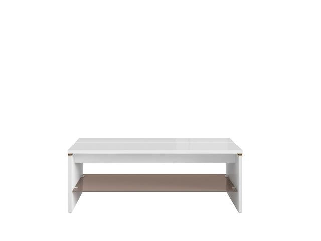 Azteca Trio — Coffee Table | 110 × 65 cm | White Gloss & Canterbury Oak