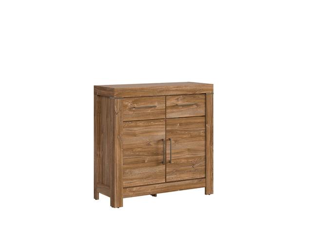 Gent Hallway Chest of Drawers — 2 Doors, 4 Shelves, 2 Drawers & Soft-Close, Stirling Oak