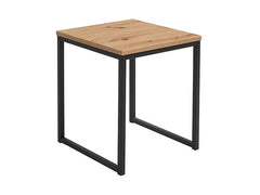 Aroz Side Table 40 | Artisan Oak | Square | Metal Frame | 40×40×40 cm | Loft Style