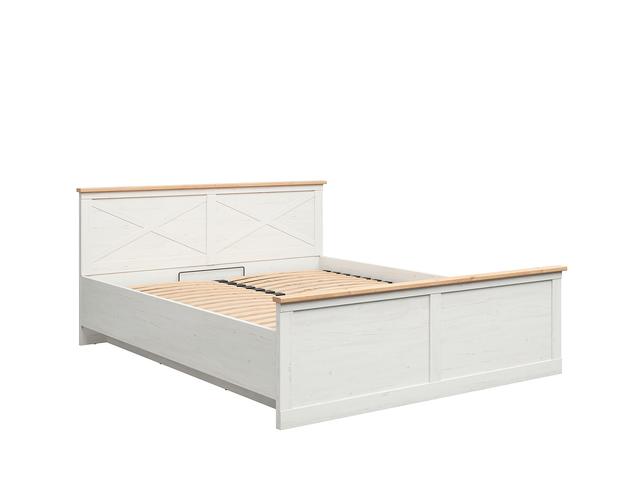 Frija Double Bed 180 with Storage | Scandinavian Style | Andersen Pine White & Artisan Oak | 180x200cm
