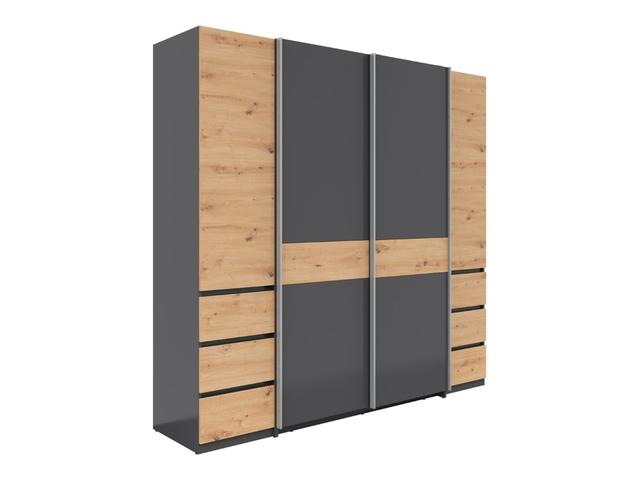 Fabio Wardrobe – 4-Door Sliding & Hinged Storage Unit