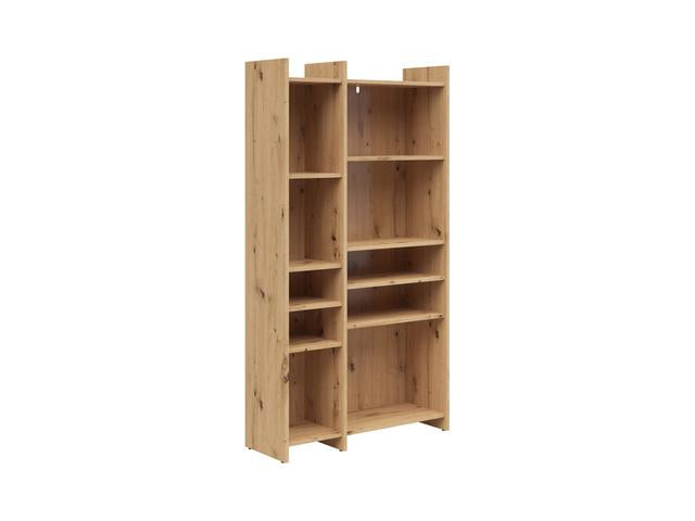 Benny Open Bookcase 80x155.5 cm – Artisan Oak, Geometric Shelves, Display & Storage