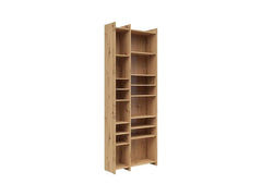 Benny Tall Open Bookcase 80x226 cm – Artisan Oak, Geometric Shelves, Display & Storage