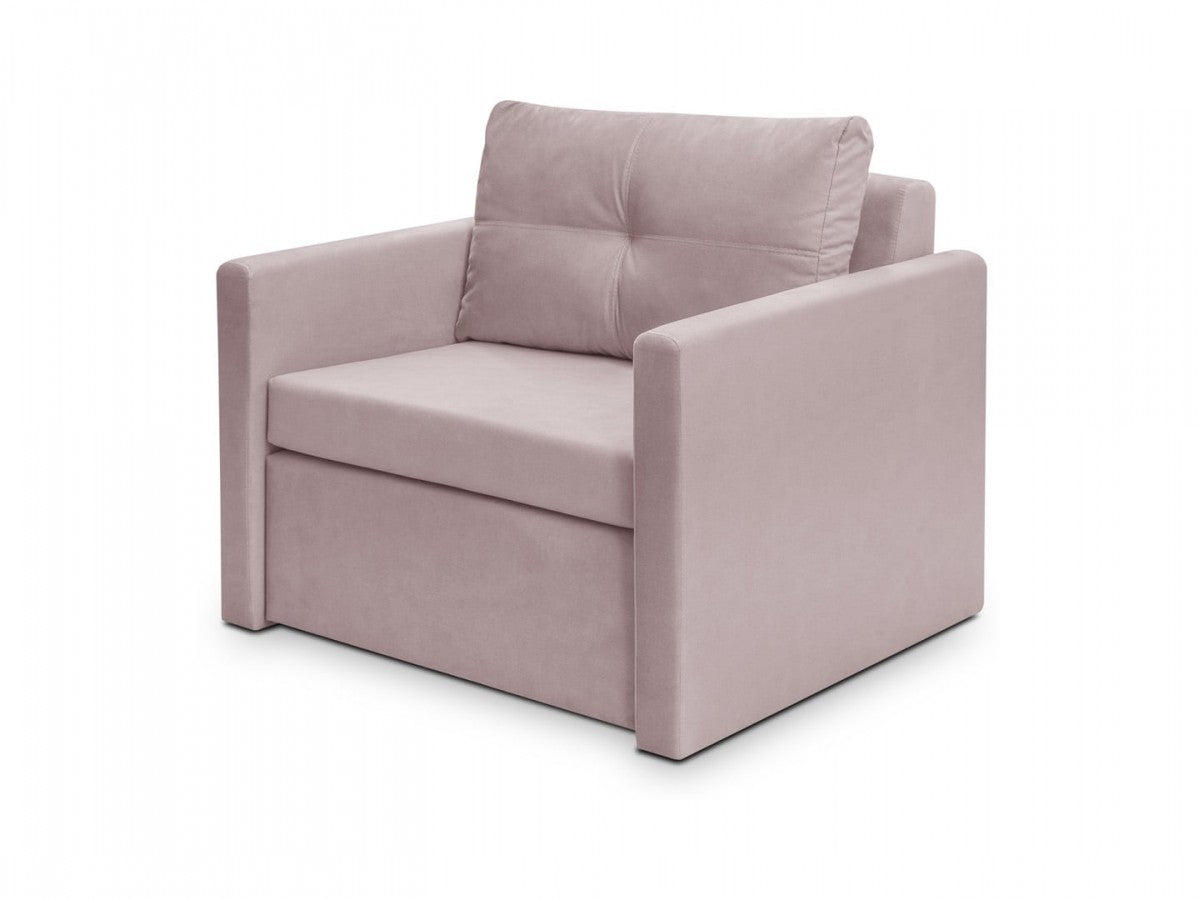 Bunio Compact Sofa Bed 1-Seater – Modoo 2307, No Wall Pull Required, Upholstered Back, Bonnell Springs