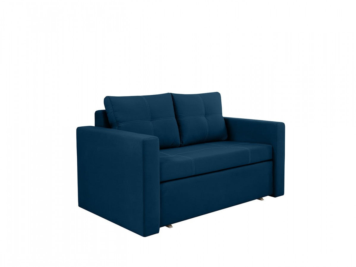 Bunio III 2-Seater Sofa Bed with Storage – Grey Manila Fabric