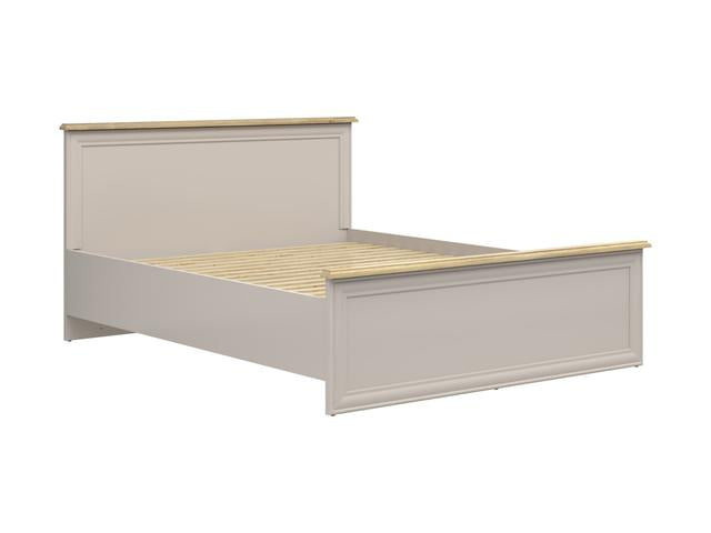 Anga A Double Bed 160×200 cm – Cashmere & Mauvella Oak