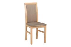 Como — Upholstered Dining Chair | Sonoma Oak & Brown Fabric