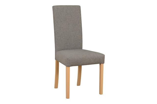 Campel Upholstered Dining Chair – Sonoma Oak Frame, Opium 85 Grey Fabric