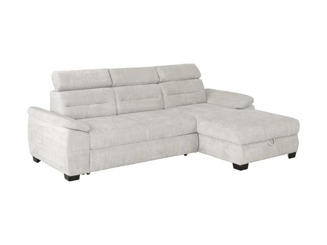Aguda Corner Sofa Bed | Dolphin Mechanism, 3 Adjustable Headrests & Storage | 269x175cm | Cremona 04