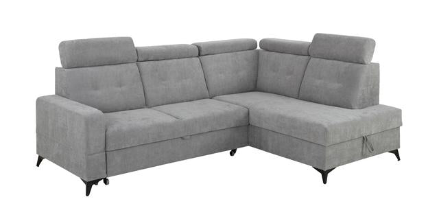 Amado Corner Sofa (Right-Hand) – Wind 90, 5 Adjustable Headrests, Sleep Function, Bedding Storage