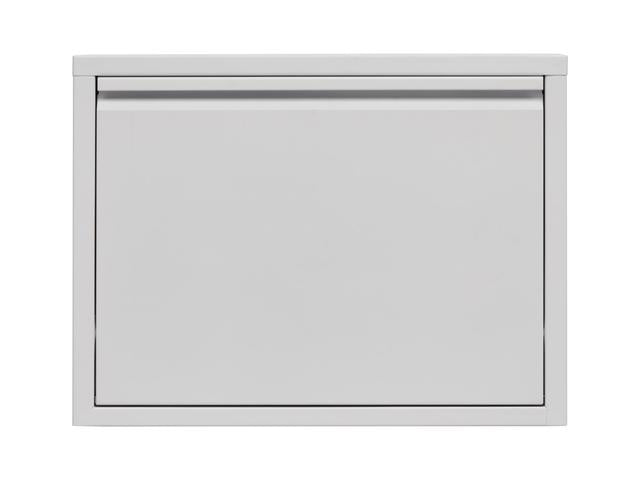 Fly 1K — Compact Metal Shoe Cabinet | 50 × 37 × 15 cm | White | Loft Style