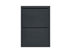 Fly 2K Shoe Cabinet – Anthracite | Compact Metal Hallway Storage