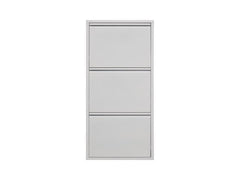 Fly 3K Shoe Cabinet – White | Metal Hallway Shoe Storage