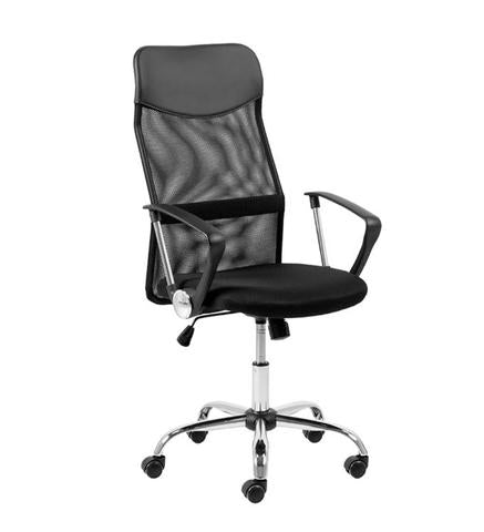 Alex — Mesh Office Chair | TILT | Adjustable Armrests | Black | 108–118 cm
