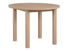 Balard Extendable Round Dining Table 100–180 cm – Sonoma Oak