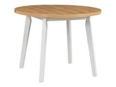 Brenox Round Dining Table 100 cm – Artisan Oak / White