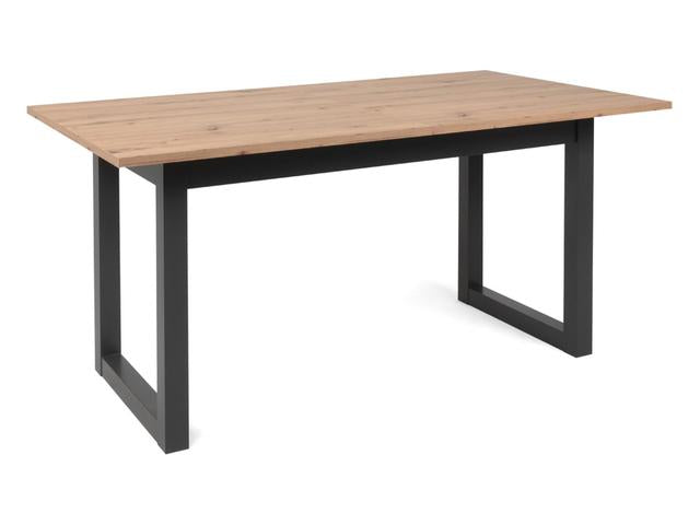 Denver Extendable Dining Table 160–200 cm – Artisan Oak / Black