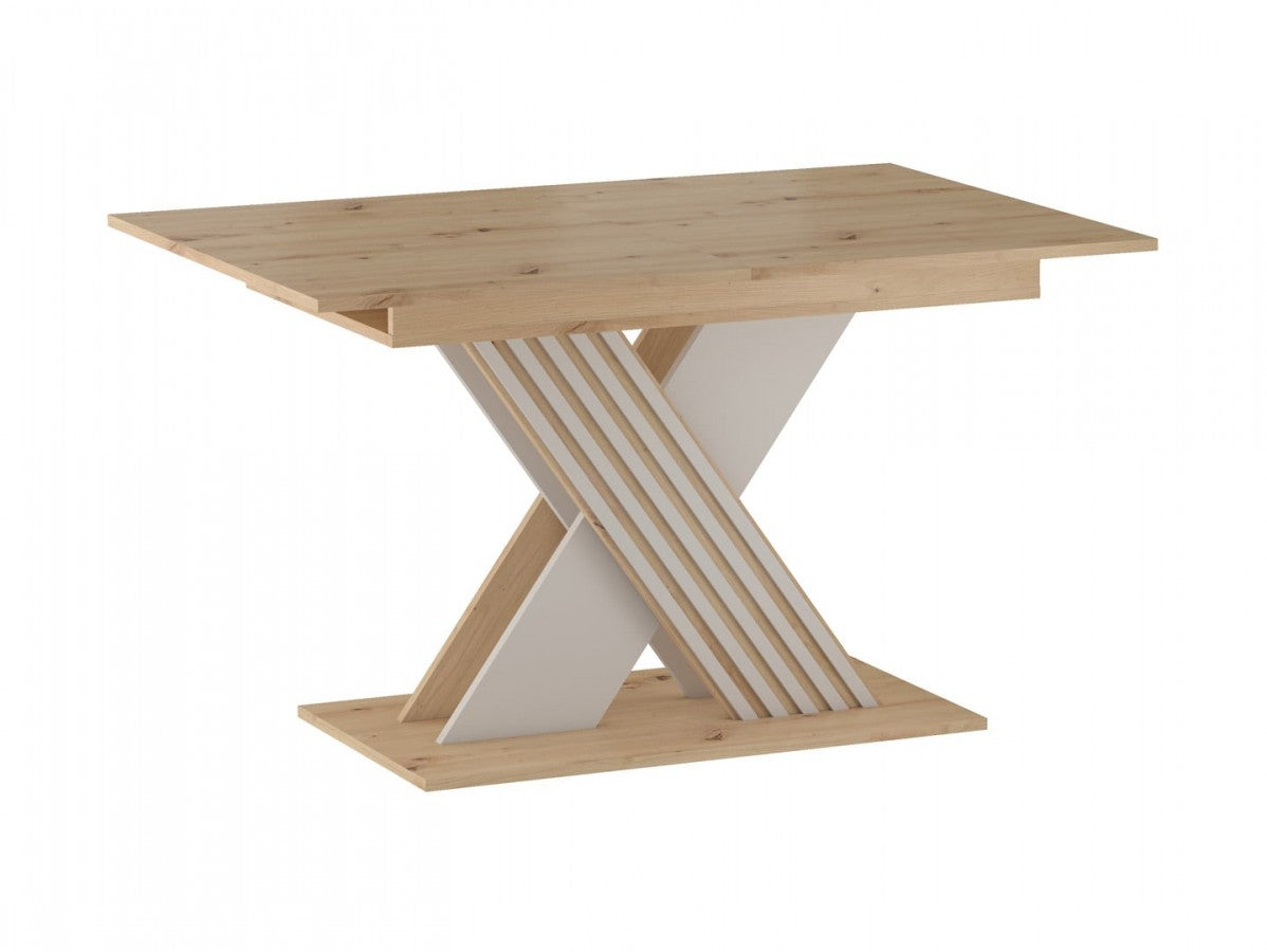 Brevas Extendable Dining Table 130–175 cm – Artisan Oak & Cashmere
