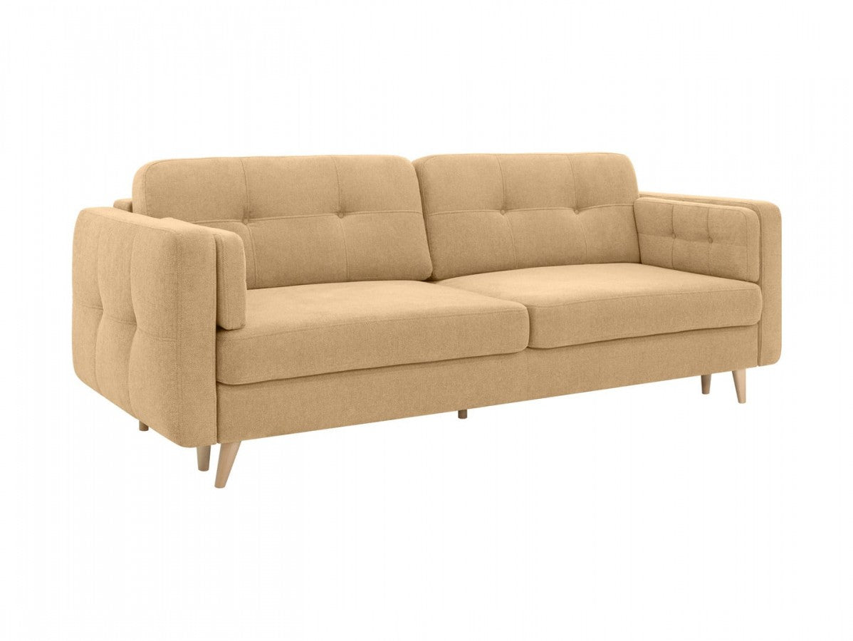 Cornet 3-Seater Sofa Bed 225x109 cm with Storage – Lotus Honey