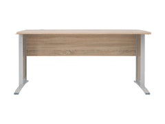BRW Office Desk 150 cm – Sonoma Oak, Aluminium Frame, Corner-Extendable