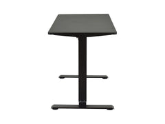 Emil 2 Electric Height-Adjustable Gaming & Standing Desk – Black | 120×60 cm | 72–118 cm Height Range | Scratch-Resistant Melamine