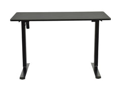 Emil 2 Electric Height-Adjustable Gaming & Standing Desk – Black | 120×60 cm | 72–118 cm Height Range | Scratch-Resistant Melamine
