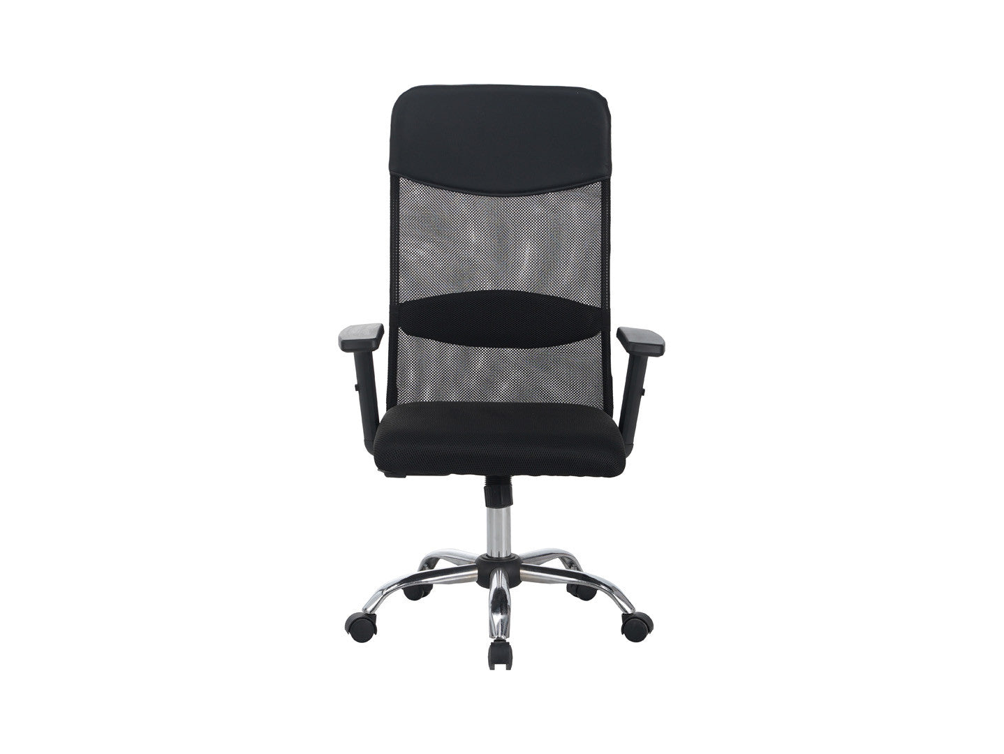 Alex — Mesh Office Chair | TILT | Adjustable Armrests | Black | 108–118 cm