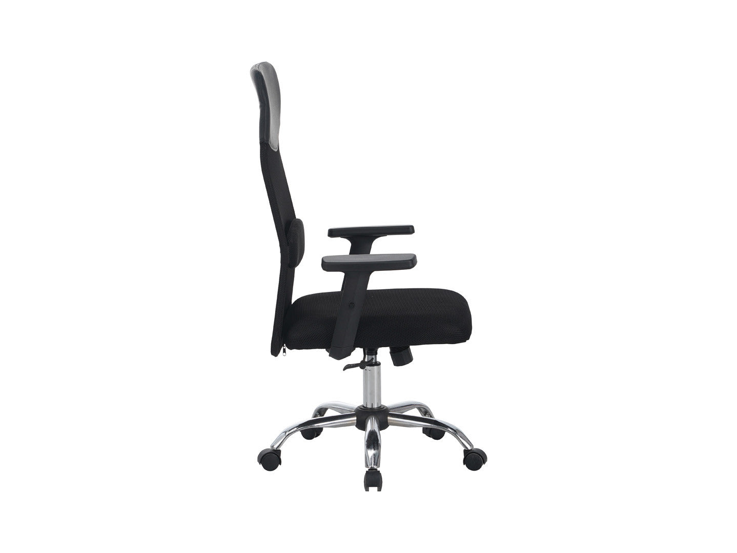 Alex — Mesh Office Chair | TILT | Adjustable Armrests | Black | 108–118 cm