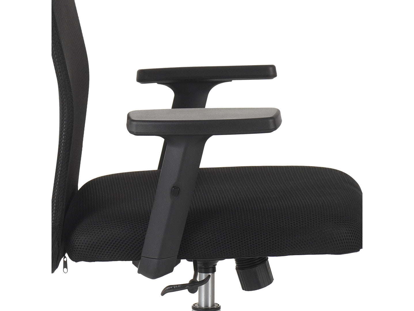 Alex — Mesh Office Chair | TILT | Adjustable Armrests | Black | 108–118 cm