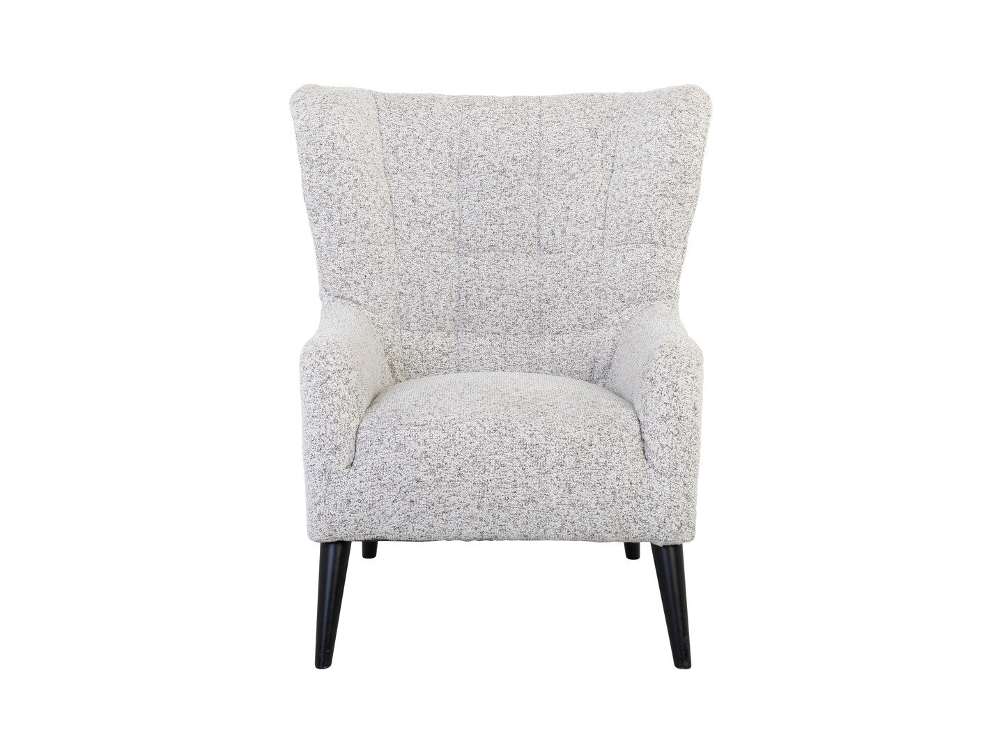 Casey Quilted Armchair – Wave Spring Seat, High Back, Hardwood Legs