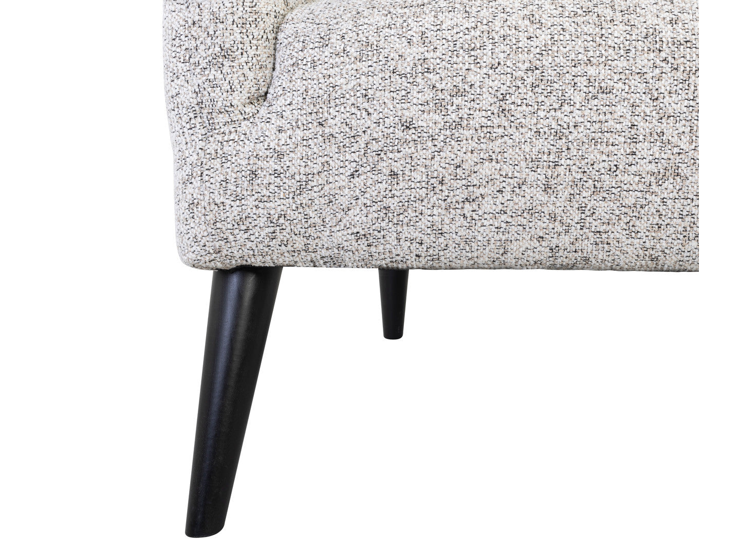 Casey Quilted Armchair – Wave Spring Seat, High Back, Hardwood Legs