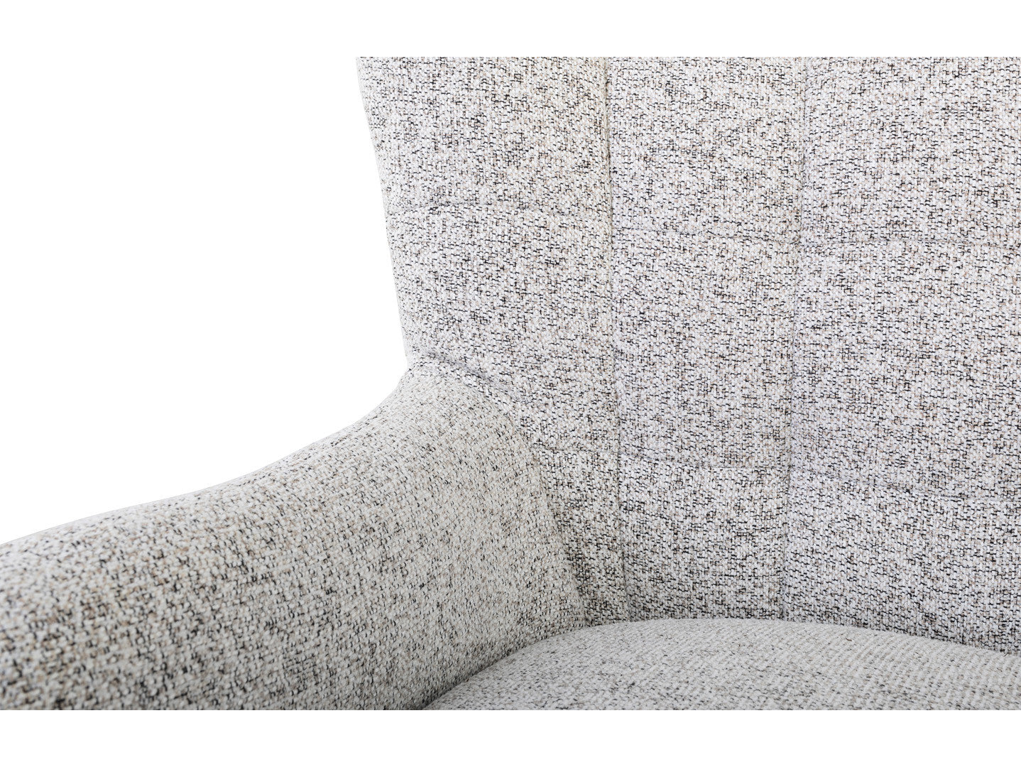 Casey Quilted Armchair – Wave Spring Seat, High Back, Hardwood Legs