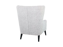 Casey Quilted Armchair – Wave Spring Seat, High Back, Hardwood Legs