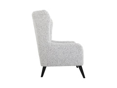 Casey Quilted Armchair – Wave Spring Seat, High Back, Hardwood Legs