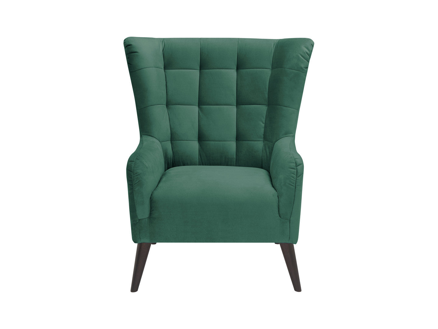 Casey Quilted Armchair – High Back, Sinuous Spring Seat | Hardwood Legs