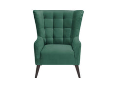 Casey Quilted Armchair – High Back, Sinuous Spring Seat | Hardwood Legs