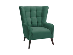 Casey Quilted Armchair – High Back, Sinuous Spring Seat | Hardwood Legs