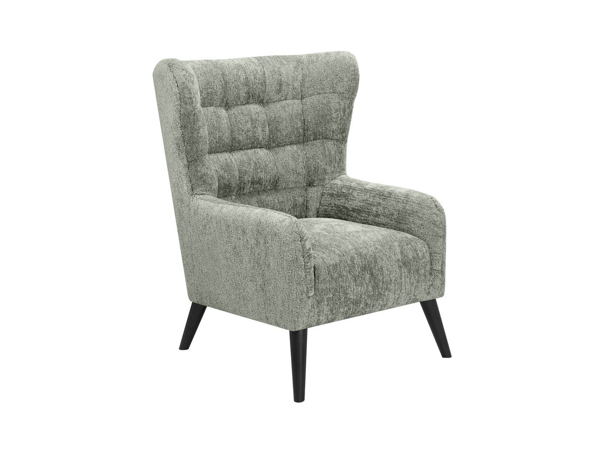 Casey Quilted Armchair – High Back, Sinuous Spring & Hardwood Legs