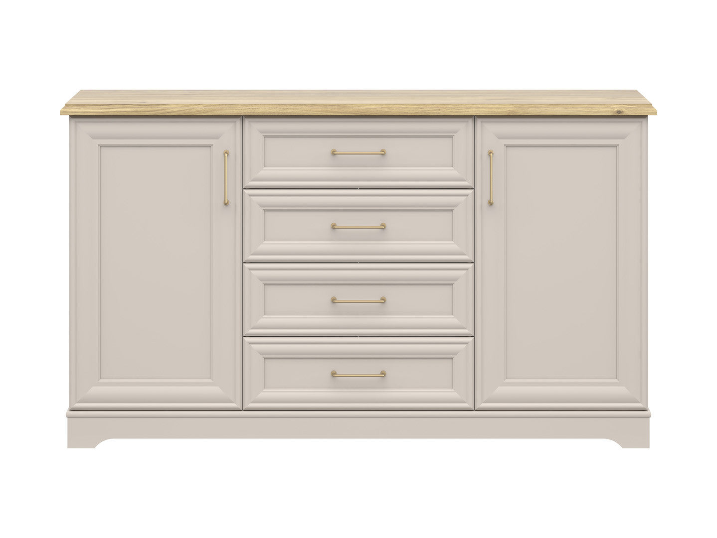 Anga — Sideboard 154 cm with 4 Drawers & 2 Doors