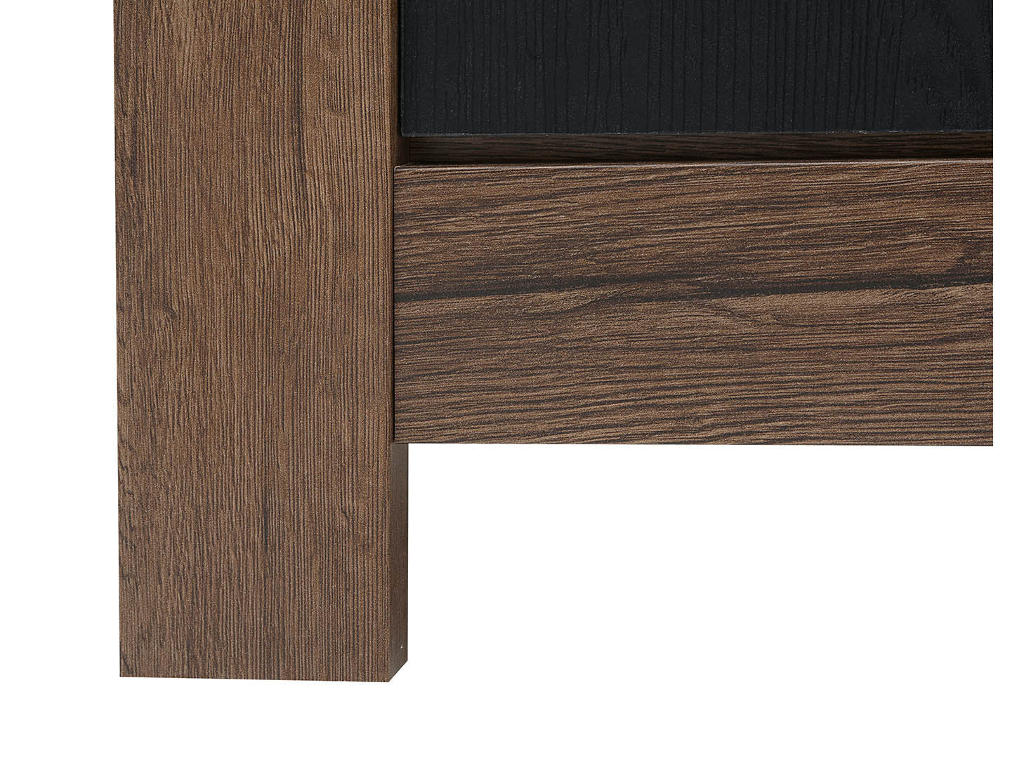 Balin Sideboard 160×85 cm – 2 Doors, 3 Drawers, Soft-Close | Monastery Oak & Black Oak