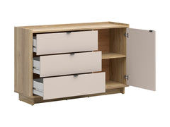 Dalva Chest of Drawers – Mauvella Oak / Uni Cashmere