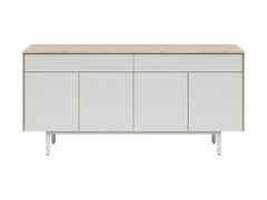 Ema Large Sideboard 180cm – Jackson Hickory Walnut & Light Grey with Beech Frame