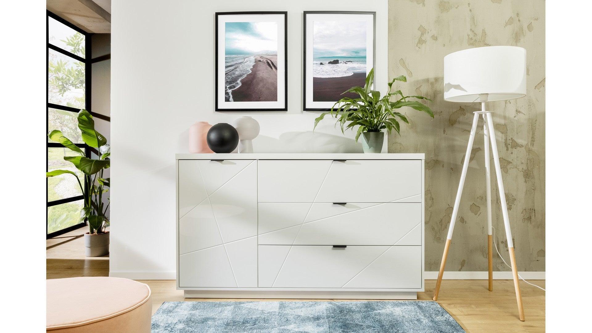Forn Chest of Drawers – White Gloss